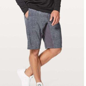 Lululemon T.H.E. Short Linerless 11" Heathered Texture Printed Deep Coal Medium